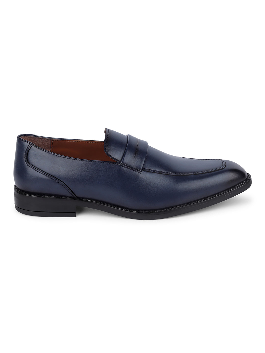 Federal Blue Dual Tone Moccasins Slipons for Men