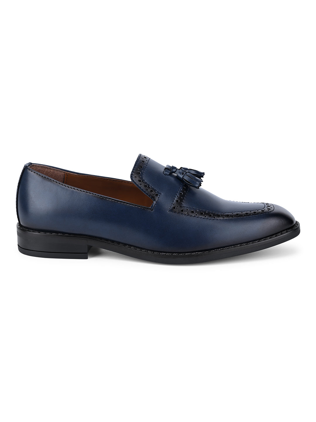 Federal Blue Tassel Moccasins Slipons for Men