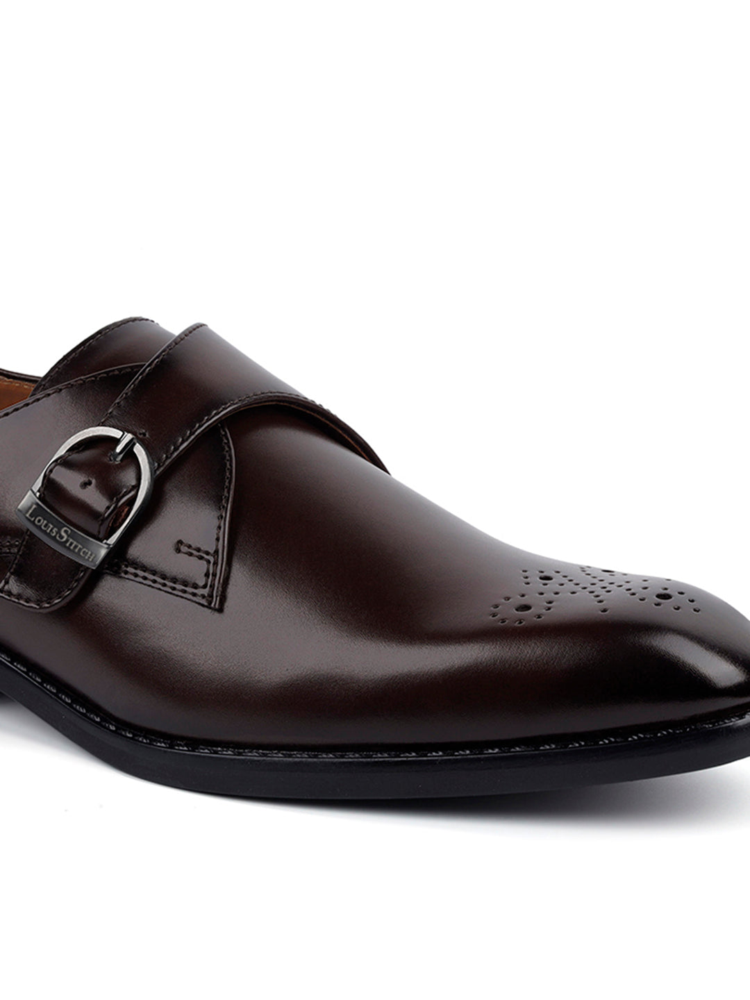 Brunette Brown Monks Slipons for Men