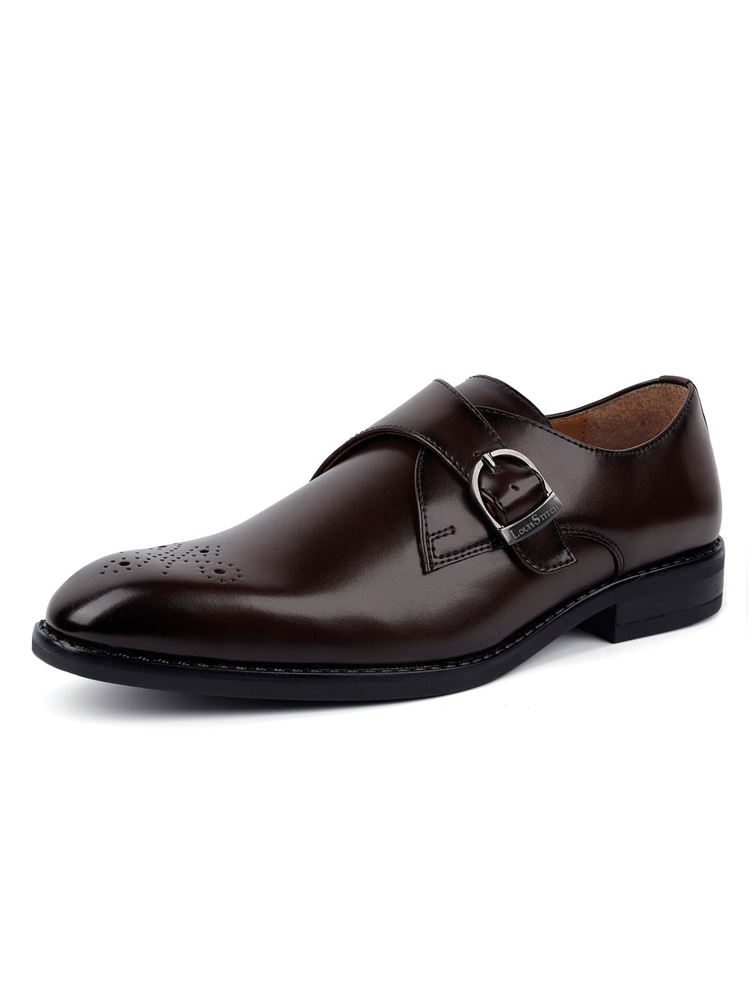 Brunette Brown Monks Slipons for Men