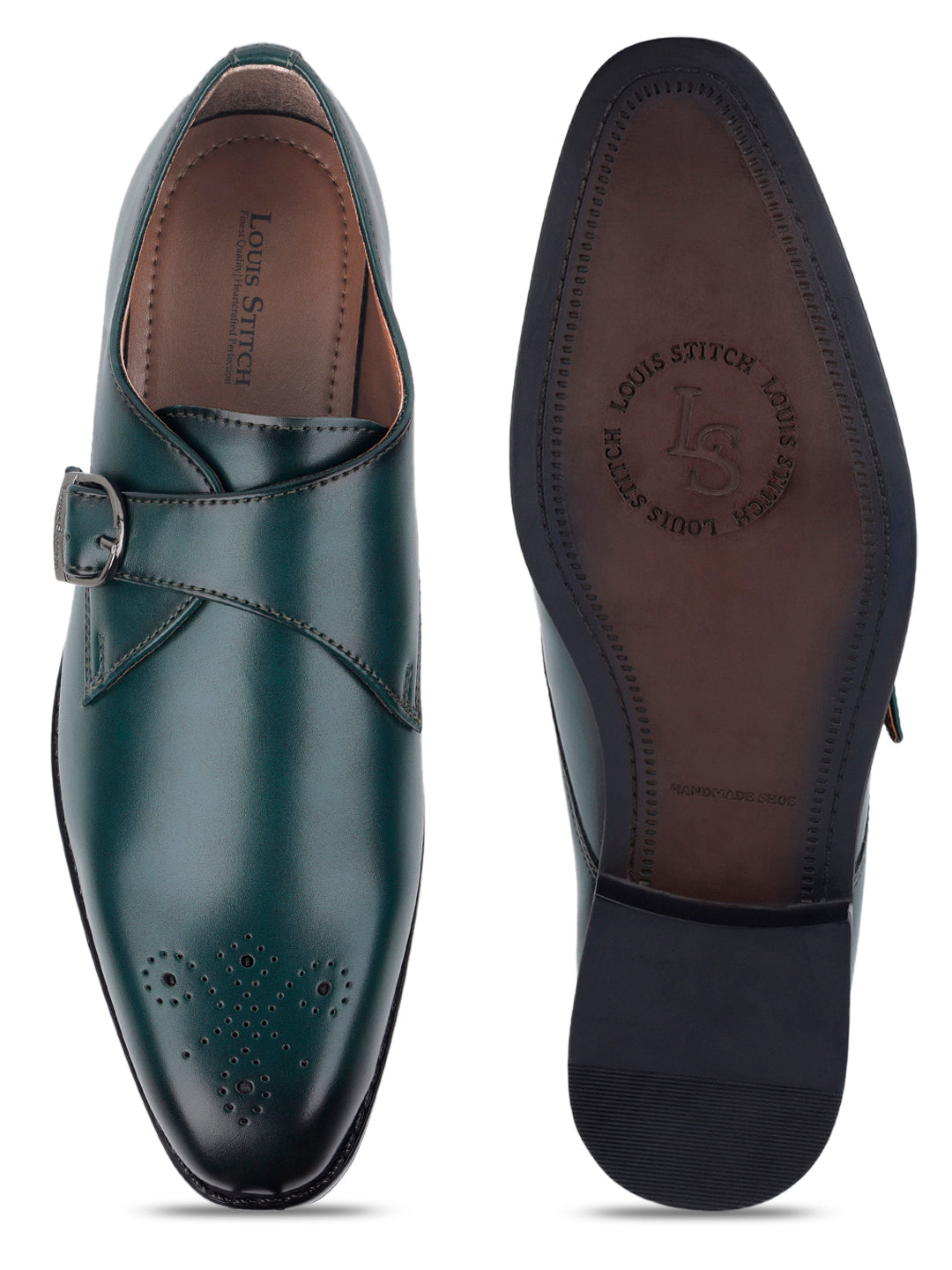 Seaweed Green Monks Slipons for Men