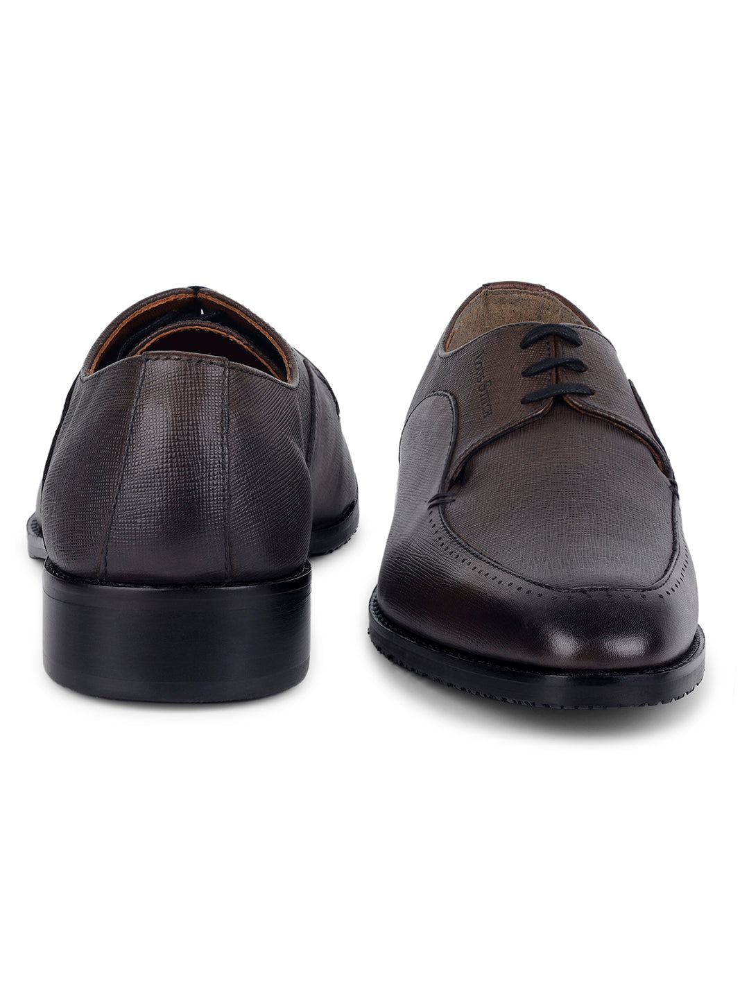 Brunette Brown Derby Style Comfortable Laceups for Men