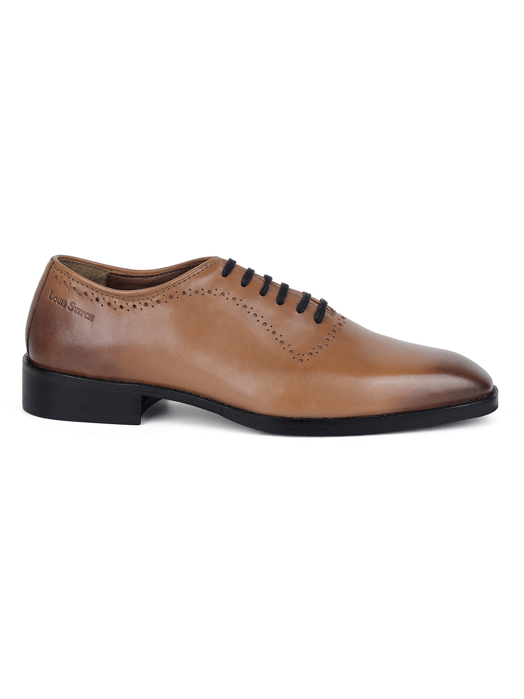 Tan Derby Style Comfortable Laceups for Men