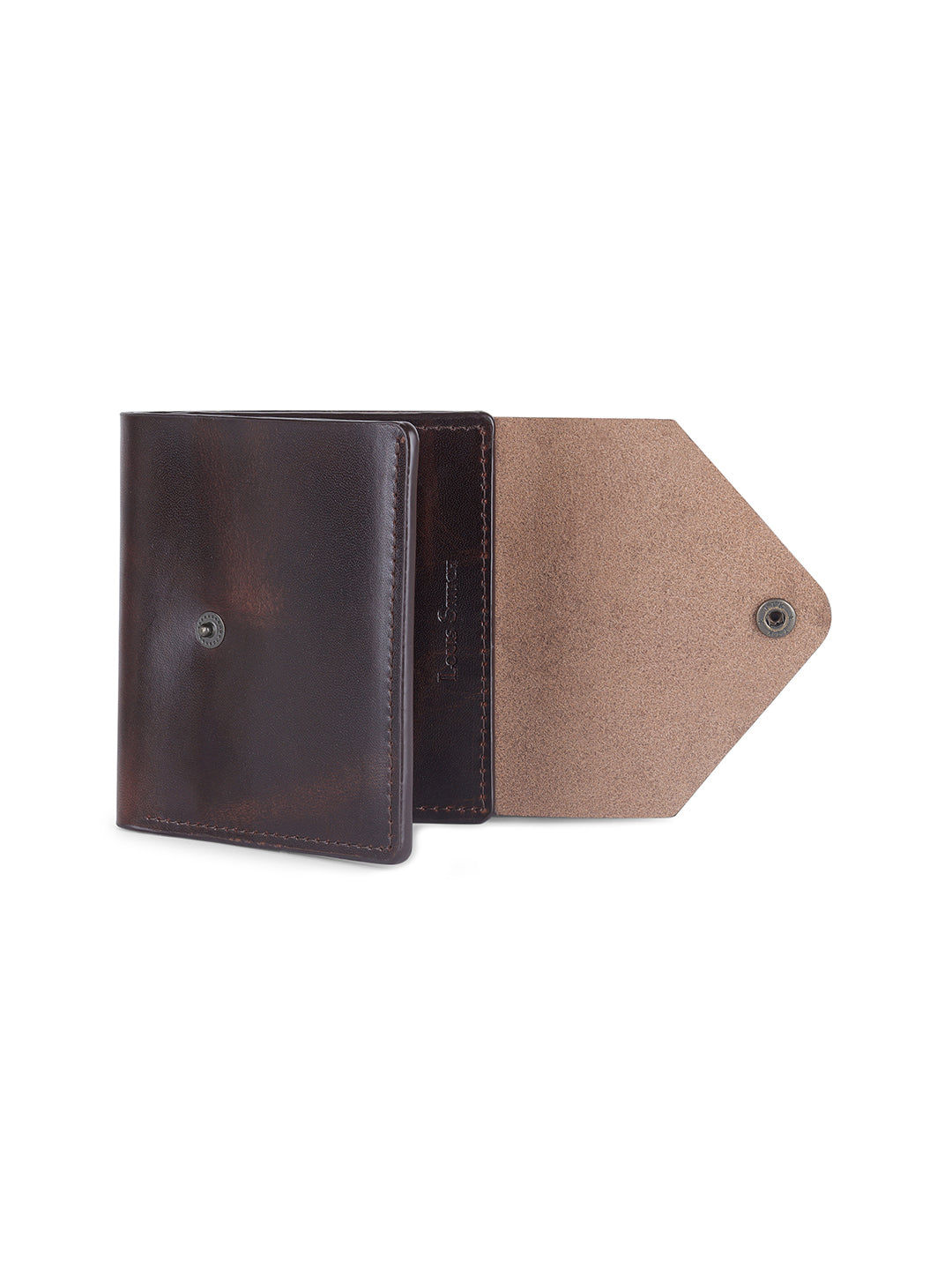 Men's Brown Spanish Leather Bifold Wallet with RFID Protection