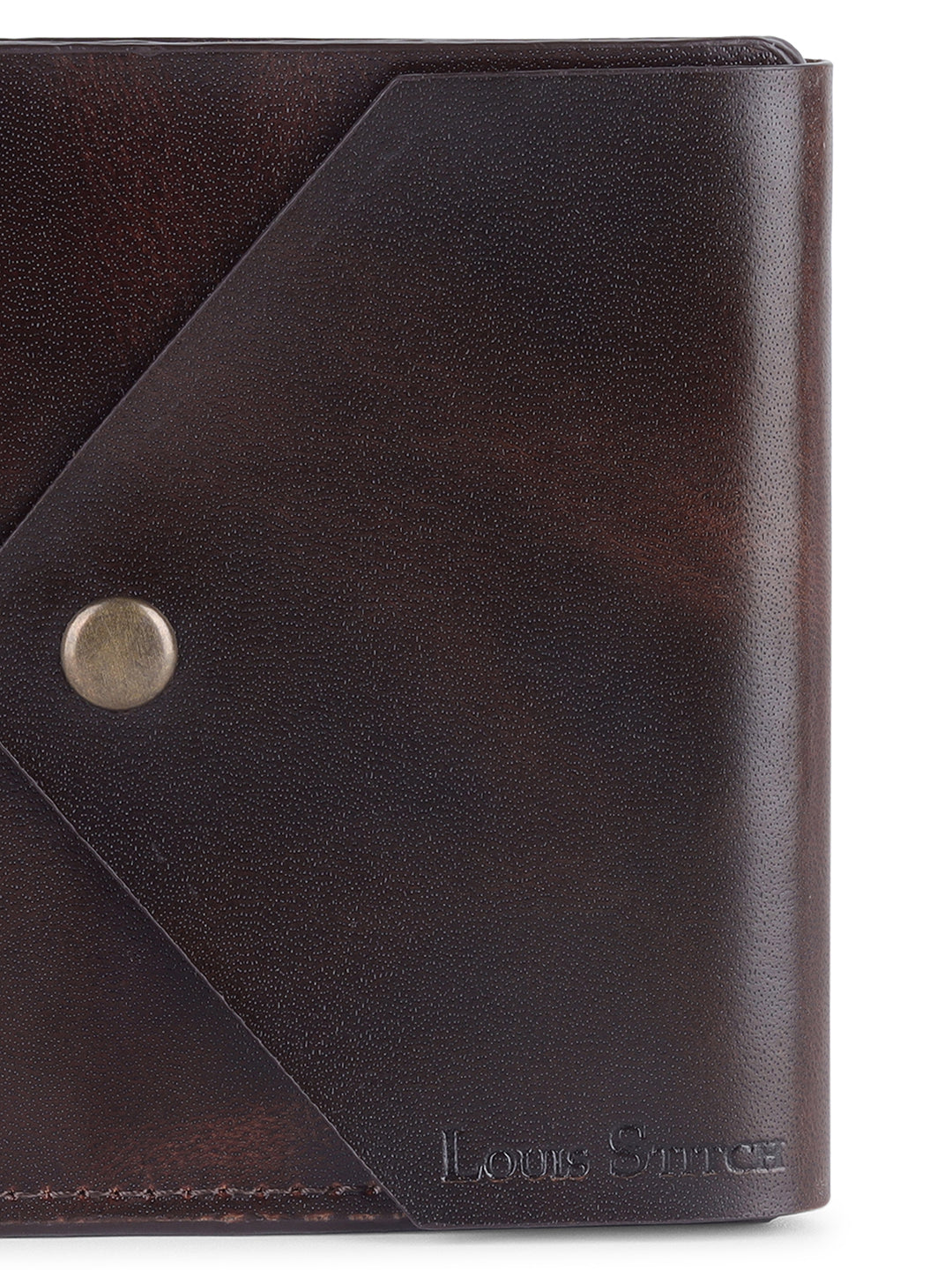 Men's Brown Spanish Leather Bifold Wallet with RFID Protection