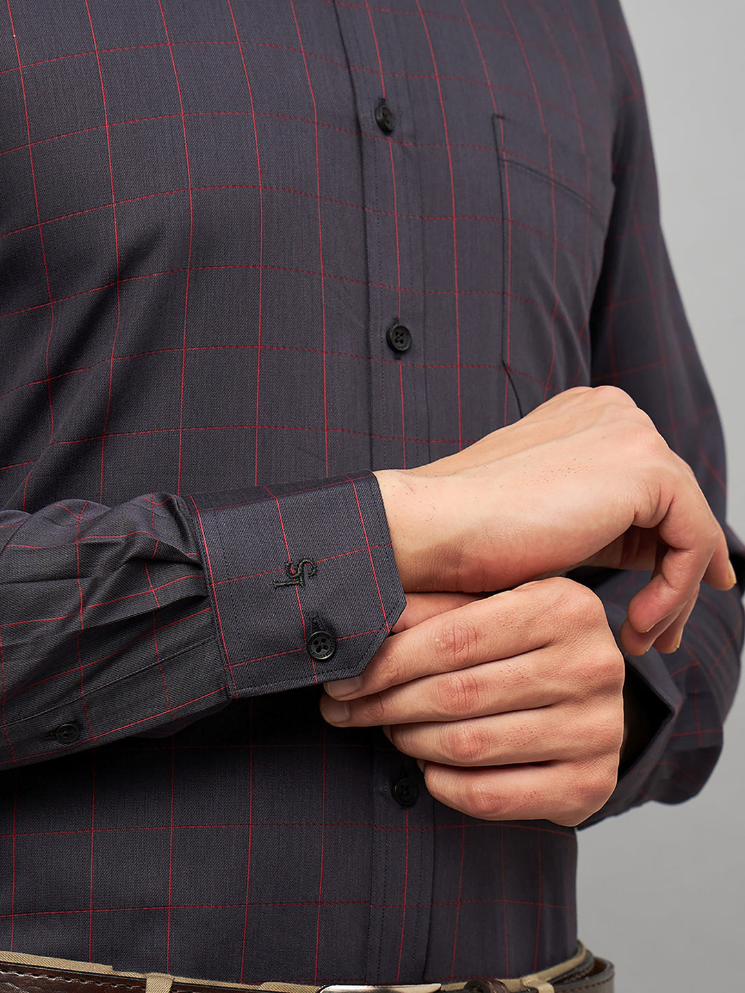 Regular Fit Formal Shirts For Men Perfectly Handfinished Collar & Cuffs