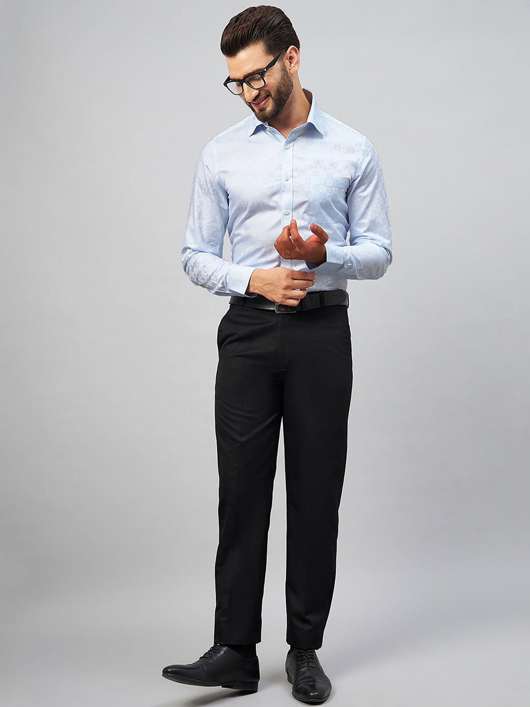 Regular Fit Formal Shirts For Men Perfectly Handfinished Collar & Cuffs