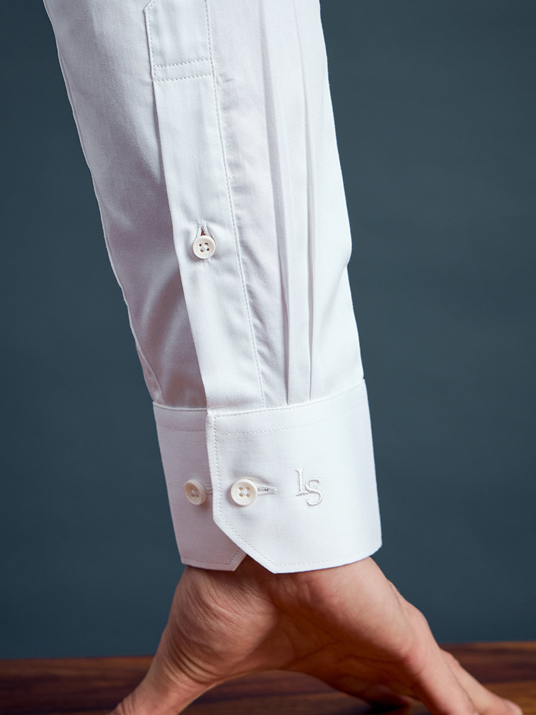 Men's Regular Fit Solid White Formal Shirt