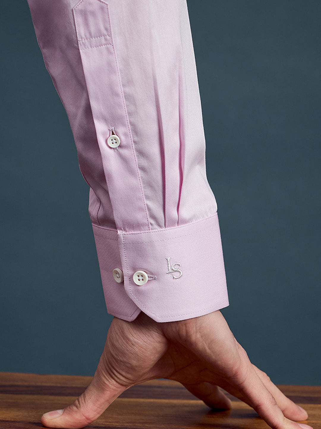 Men's Regular Fit Solid Pink Formal Shirt