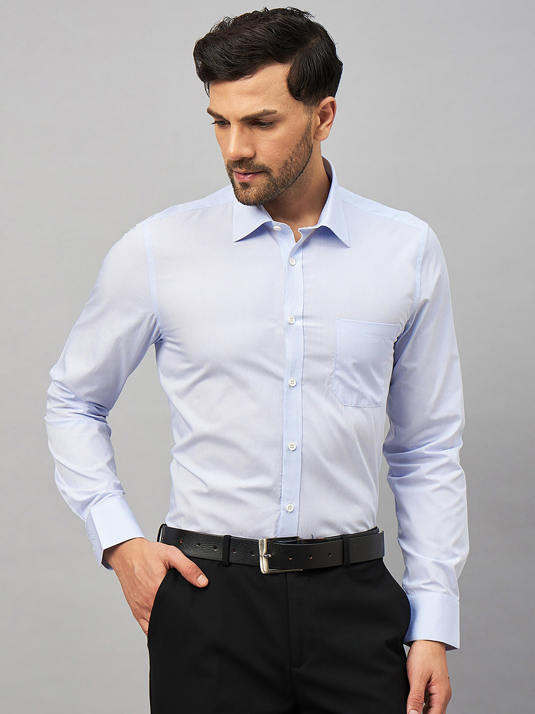 Regular Fit Formal Shirts For Men Perfectly Handfinished Collar & Cuffs