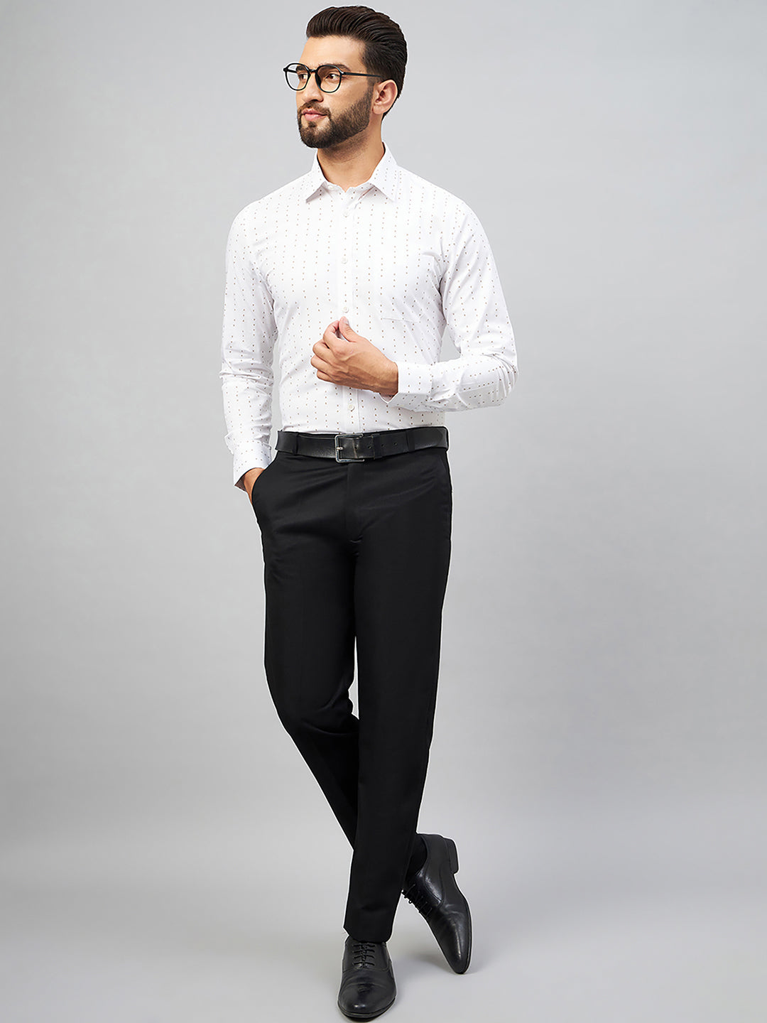 Regular Fit Formal Shirts For Men Perfectly Handfinished Collar & Cuffs