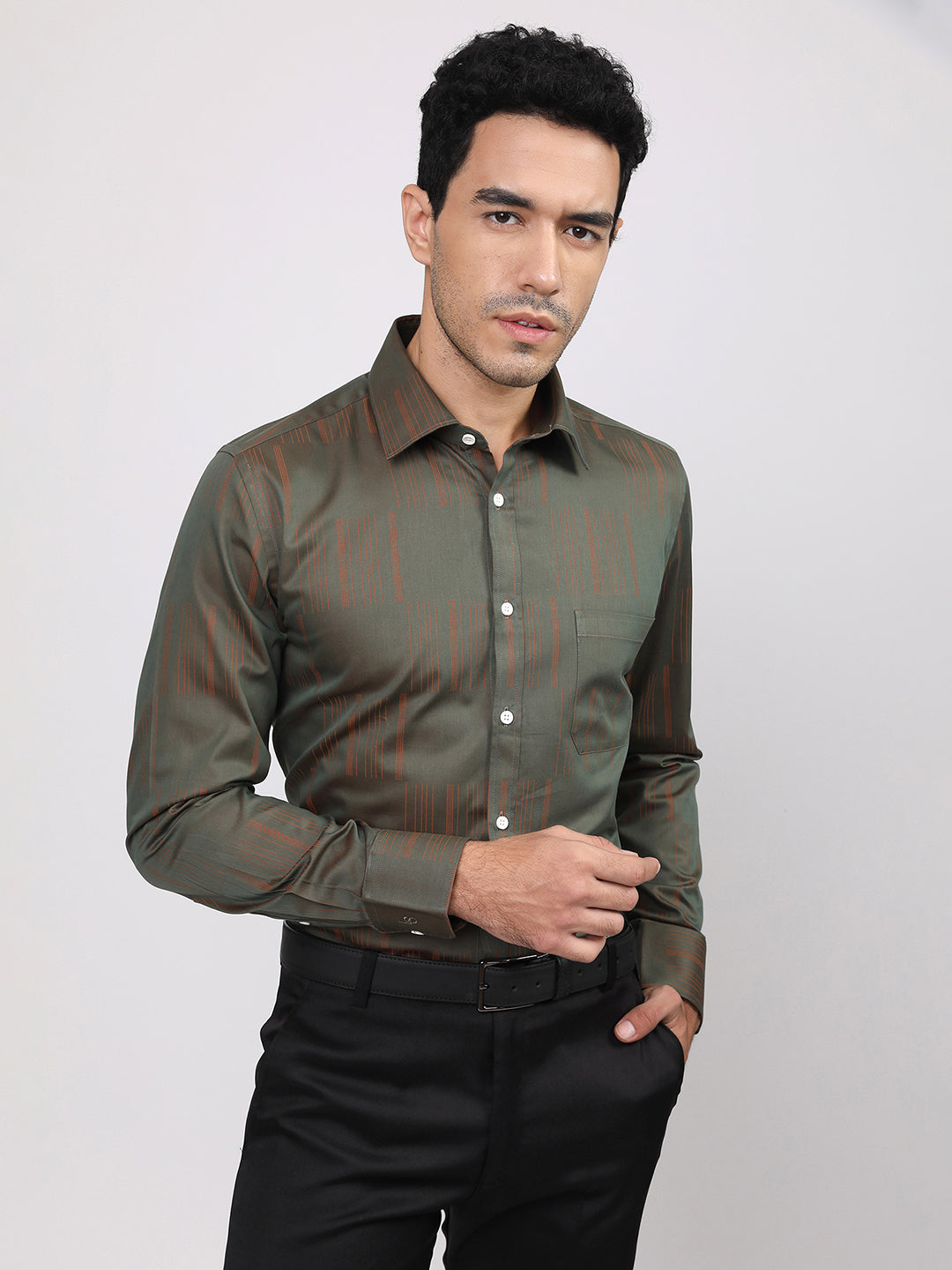 Regular Fit Formal Shirts For Men Perfectly Handfinished Collar & Cuffs