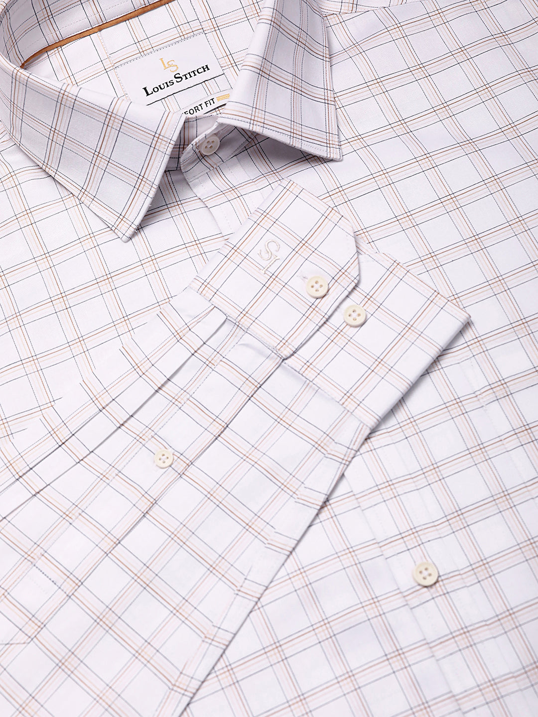 Regular Fit Formal Shirts For Men Perfectly Handfinished Collar & Cuffs