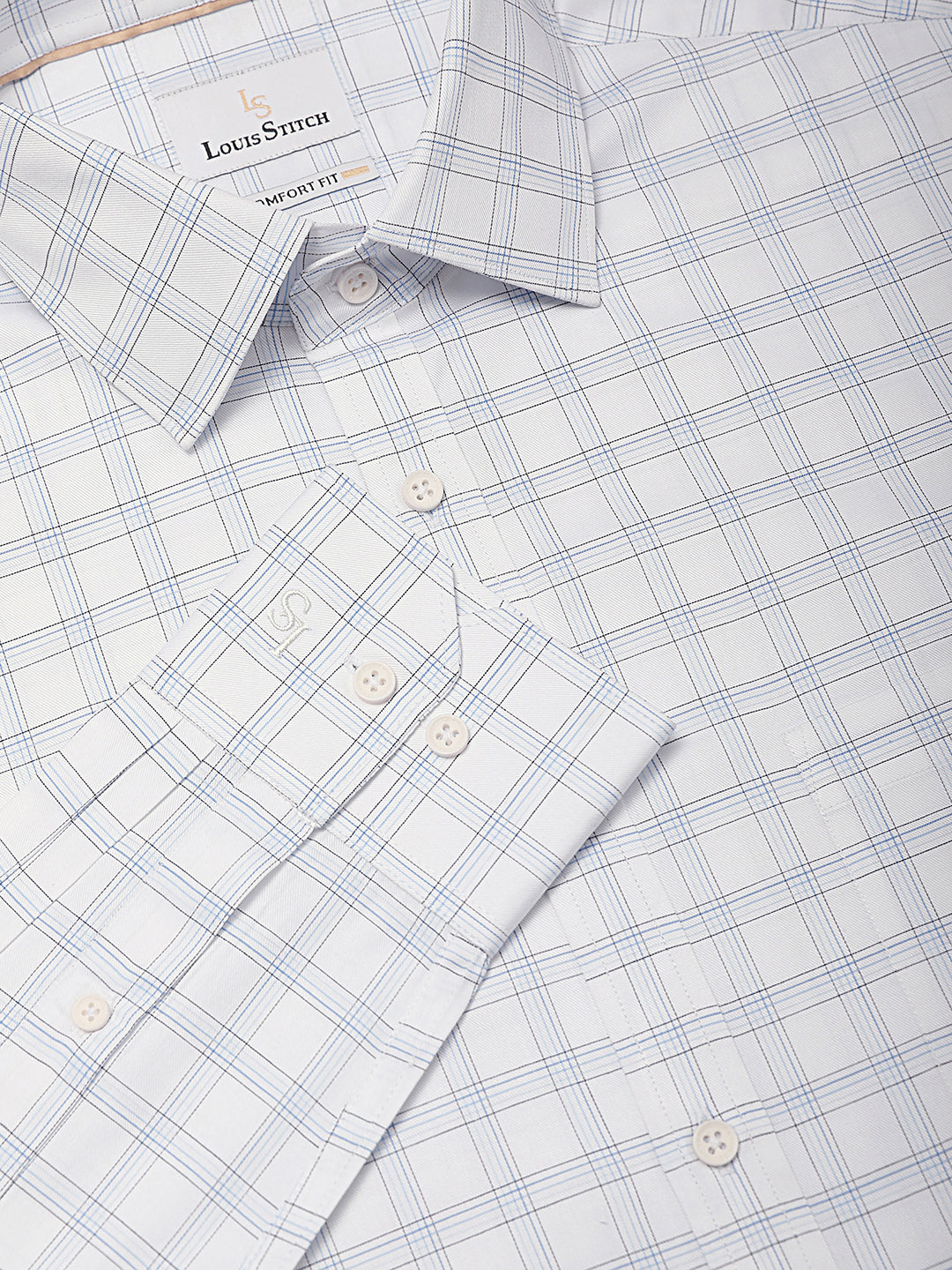 Regular Fit Formal Shirts For Men Perfectly Handfinished Collar & Cuffs