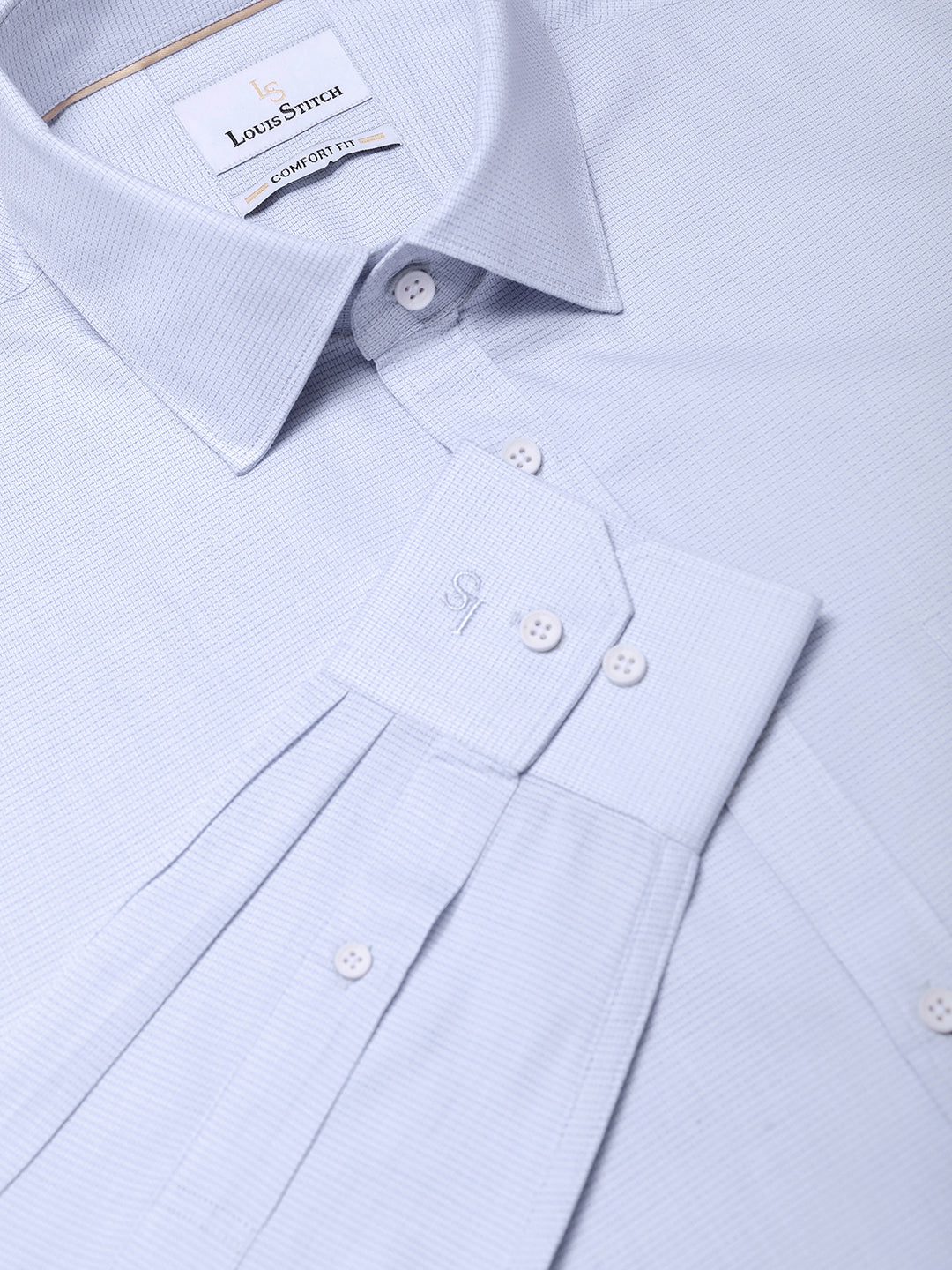 Regular Fit Formal Shirts For Men Perfectly Handfinished Collar & Cuffs