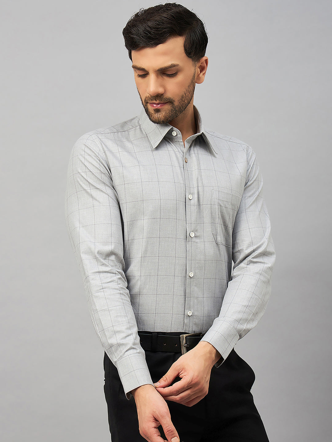 Regular Fit Formal Shirts For Men Perfectly Handfinished Collar & Cuffs