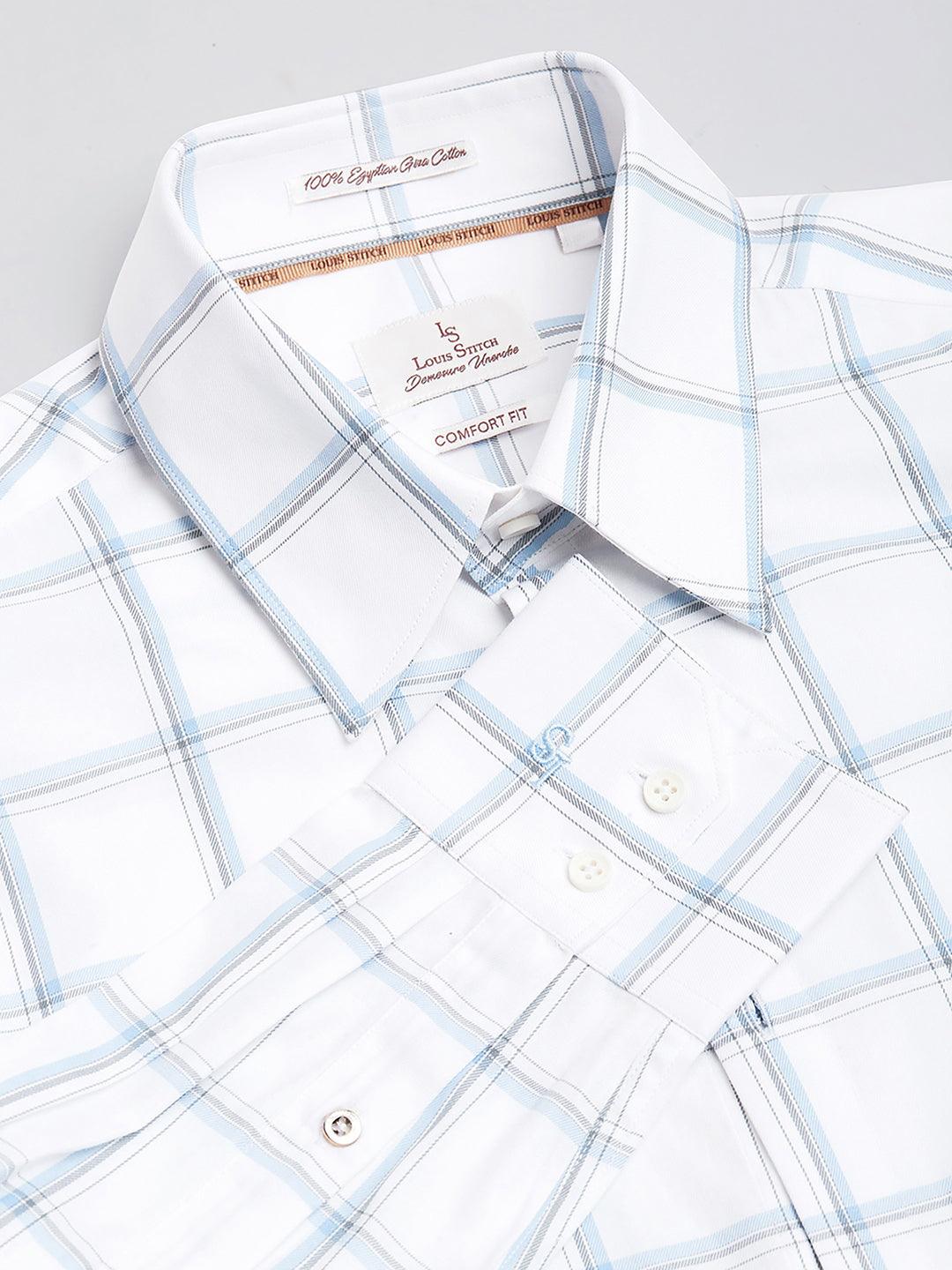 Regular Fit Formal Shirts For Men Perfectly Handfinished Collar & Cuffs