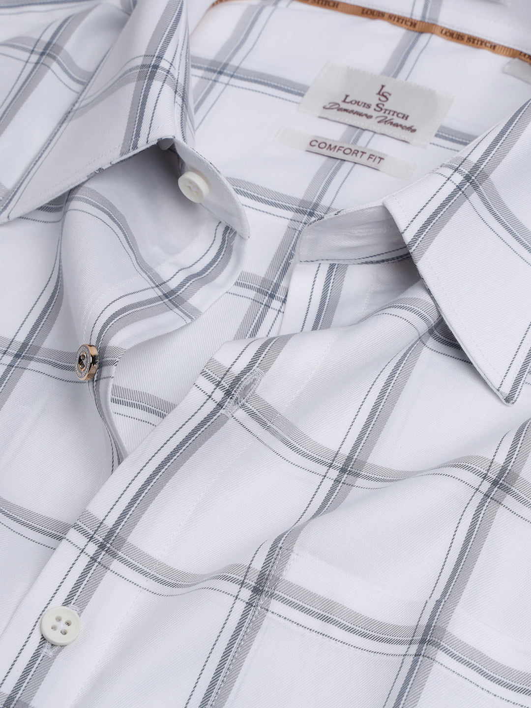 Regular Fit Formal Shirts For Men Perfectly Handfinished Collar & Cuffs