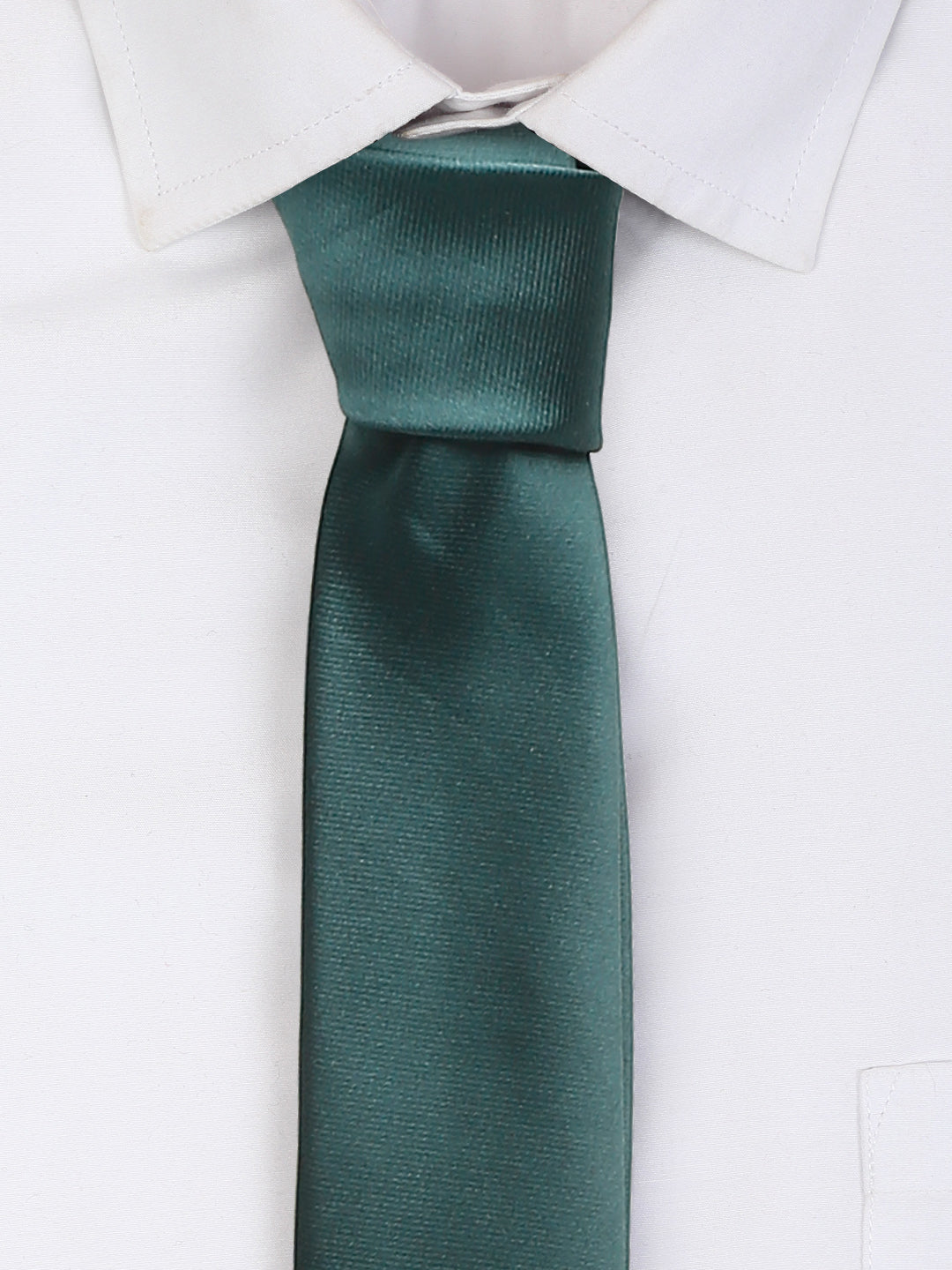 Green Luxury Italian Silk Necktie Set With Pocket Square Cufflinks Brooch Chrome Tie pin