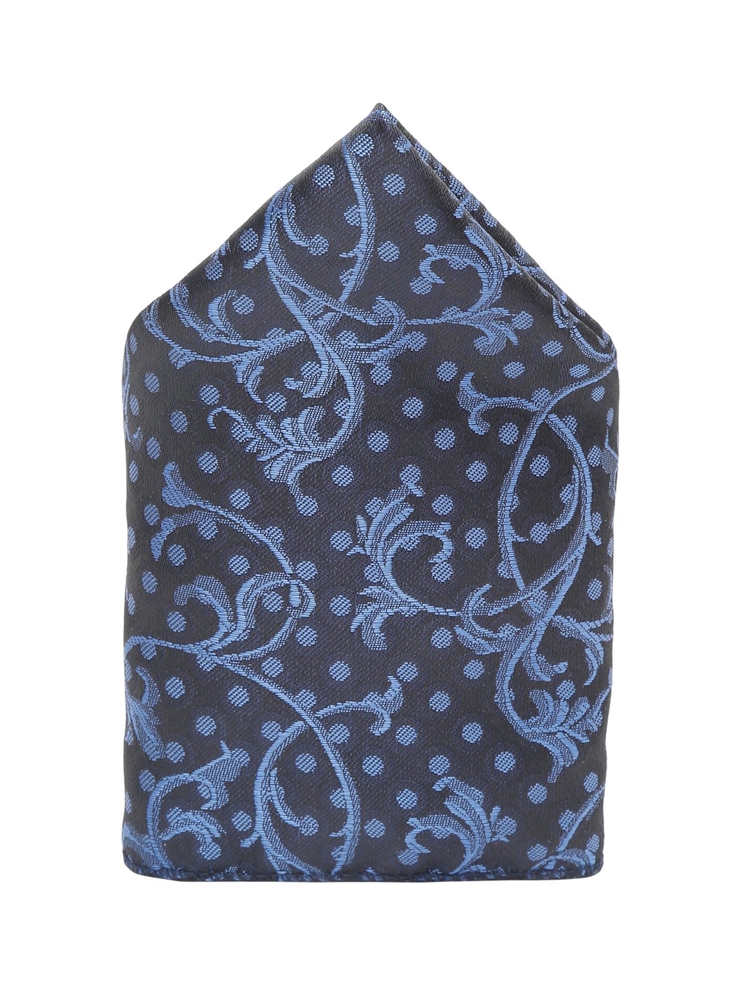 Prussian Blue Luxury Italian Silk Necktie Set With Pocket Square Cufflinks Brooch Gold Tie pin