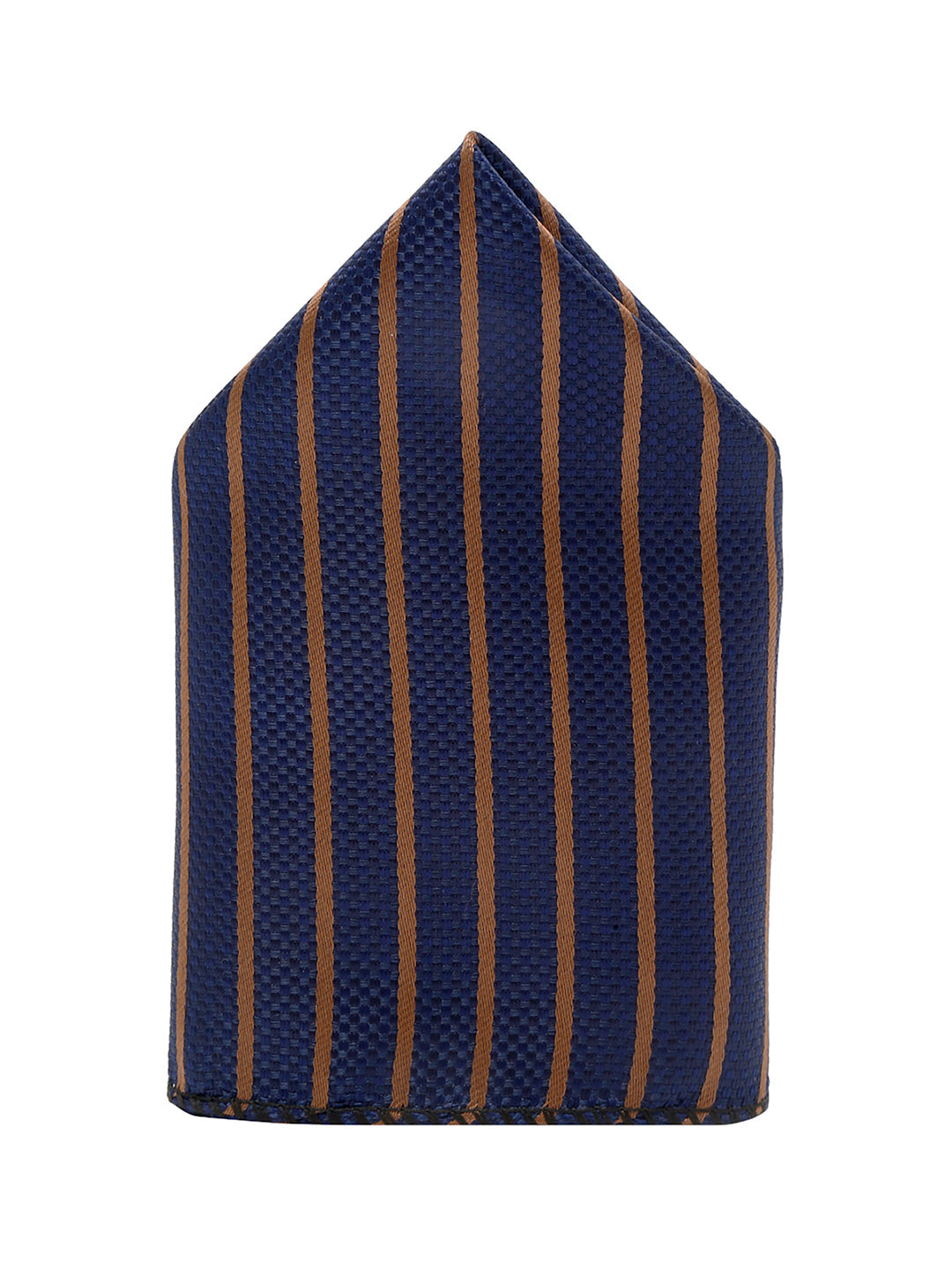 Royal Blue Italian Silk Necktie Set Pocket Square Golden Tiepin cufflinks and Brooch