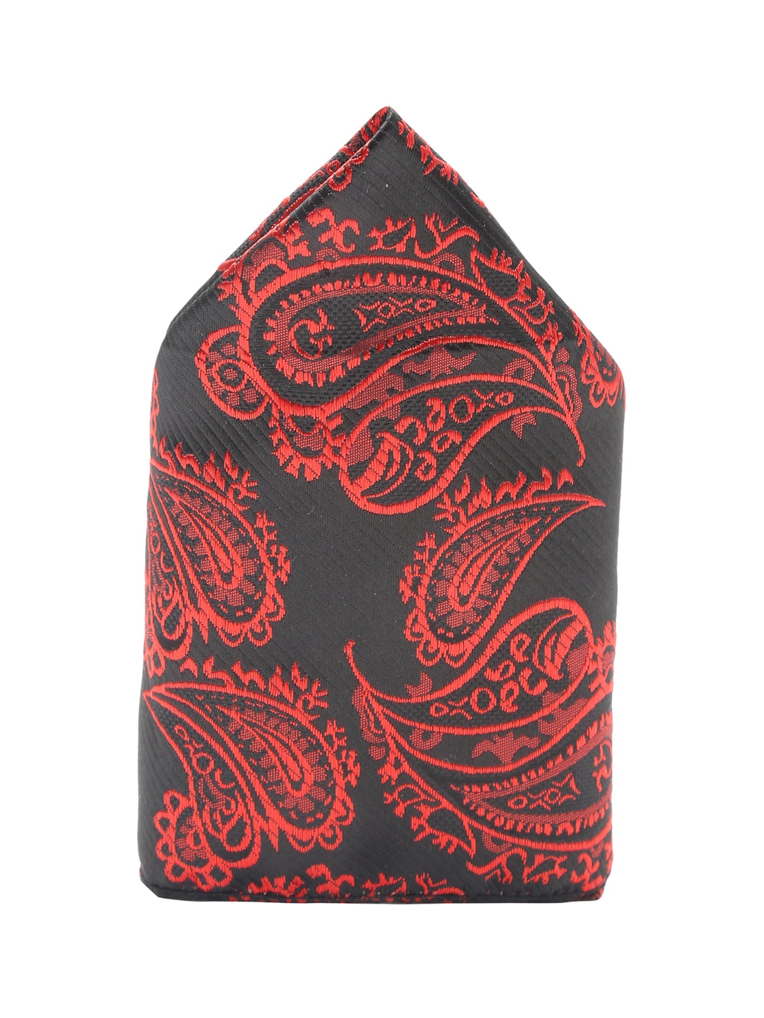 Imperial Red Luxury Italian Silk Necktie Set With Pocket Square Cufflinks Brooch Chrome Tie pin