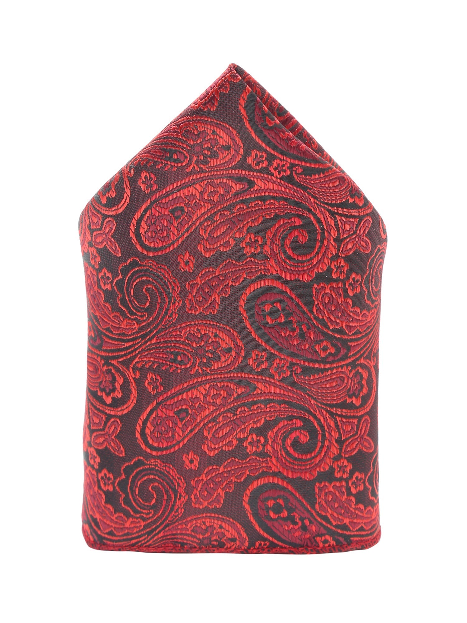 Ferrari red Luxury Italian Silk Necktie Set With Pocket Square Cufflinks Brooch Gold Tie pin