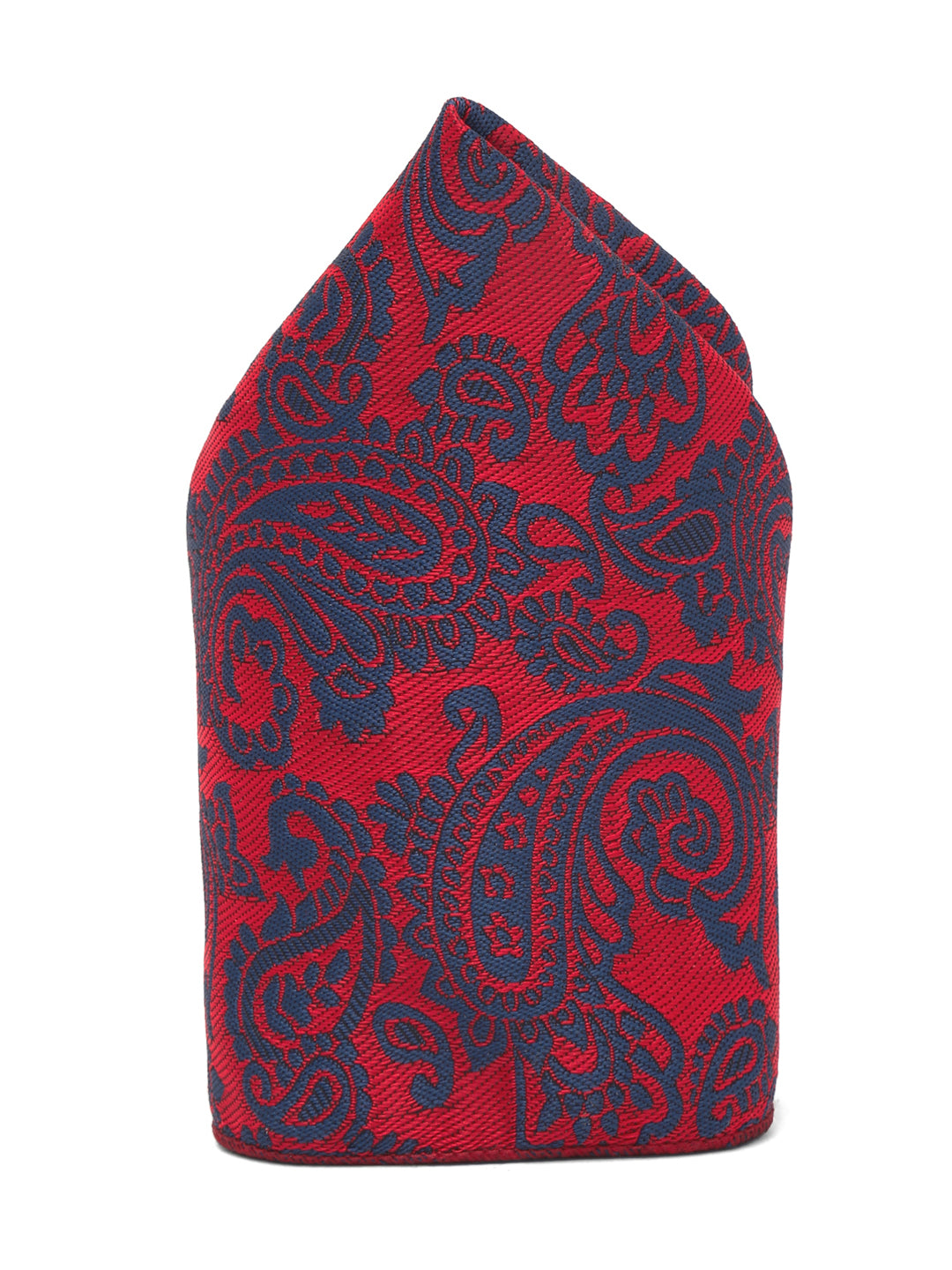 Candy Red Luxury Italian Silk Necktie Set With Pocket Square Gold Tie pin