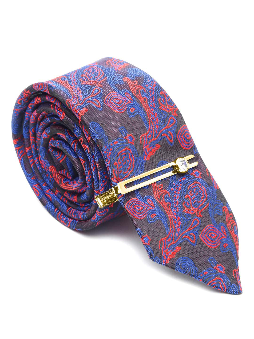 Lilac Purple Luxury Italian Silk Necktie Set With Pocket Square Gold Tie pin