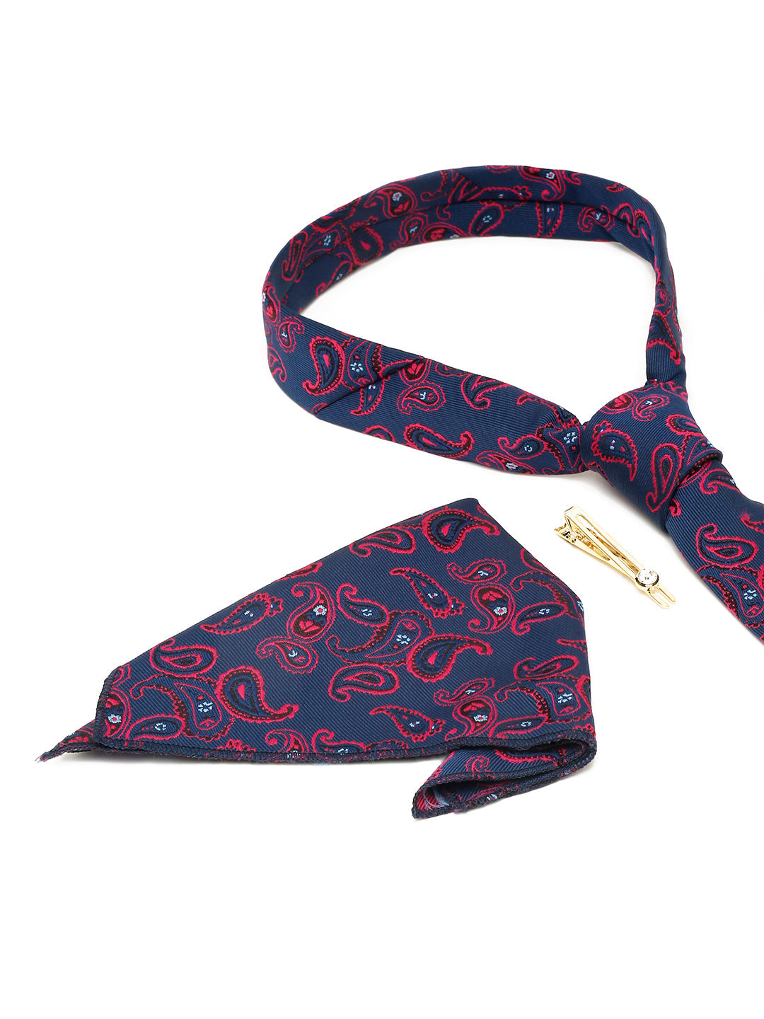 Admiral Violet Luxury Italian Silk Necktie Set