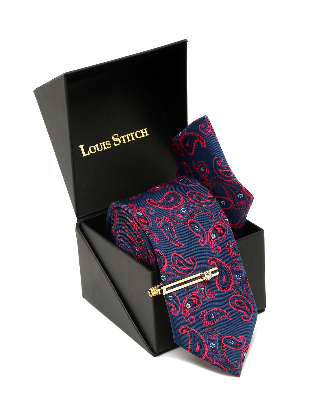 Admiral Violet Luxury Italian Silk Necktie Set