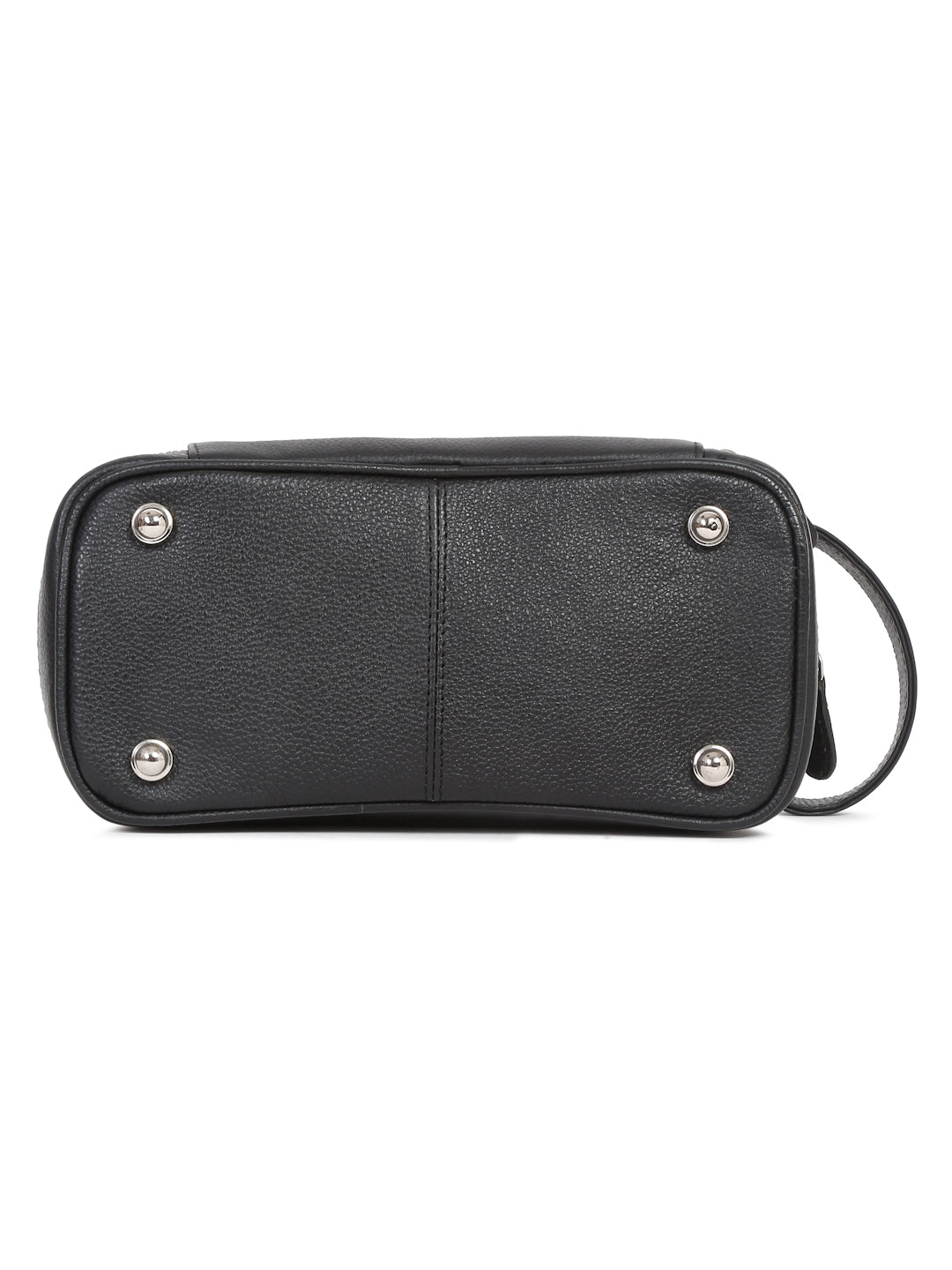 Men's Italian Milled Leather Toiletry Kit Travel Organizer Pouch with Multiple Compartments