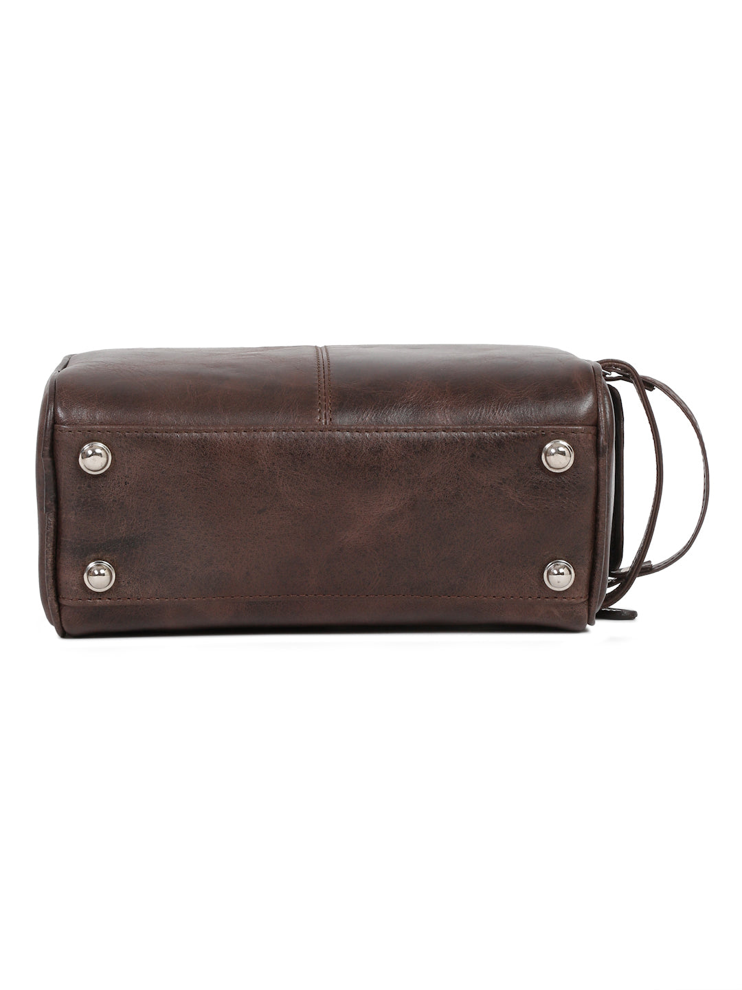 Men's Italian Leather Toiletry Kit Travel Organizer Pouch with Multiple Compartments