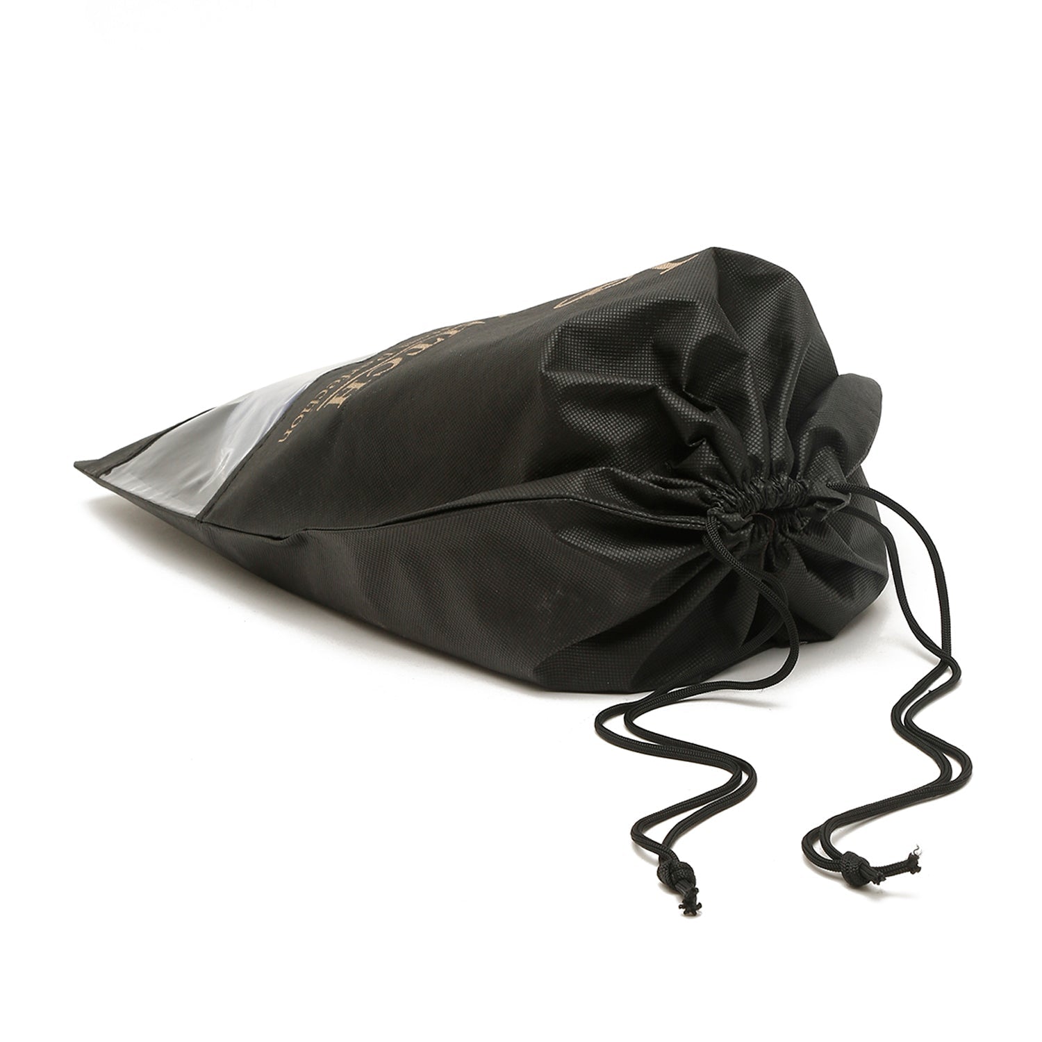 Non Woven Shoe Bag Pack Of  10 Black See-Thru