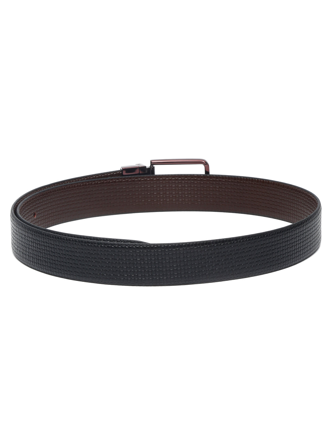 Men'S Black & Brown Formal Italian Leather Reversible Belt For Men