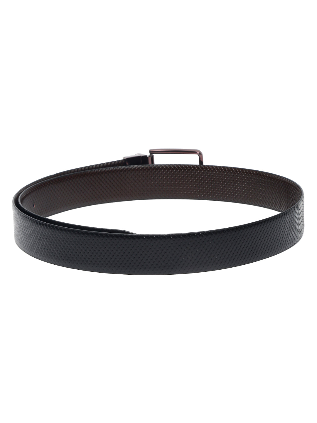 Men'S Black & Brown Formal Italian Leather Reversible Belt For Men