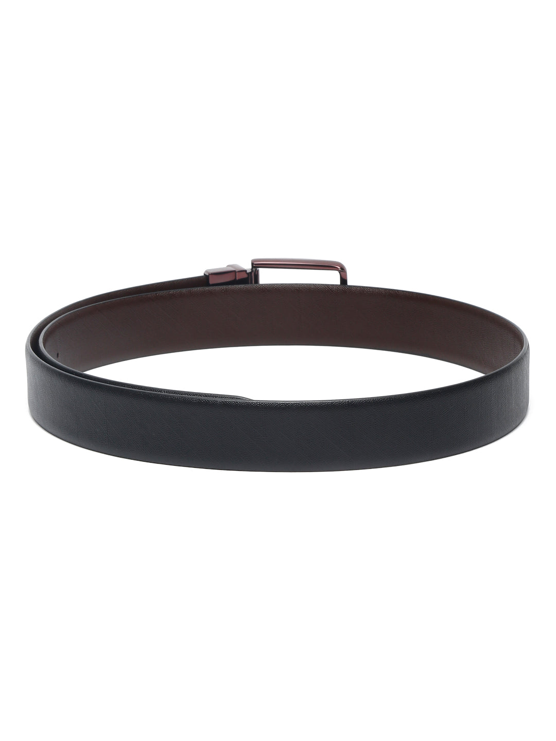 Men'S Black & Brown Formal Italian Leather Reversible Belt For Men