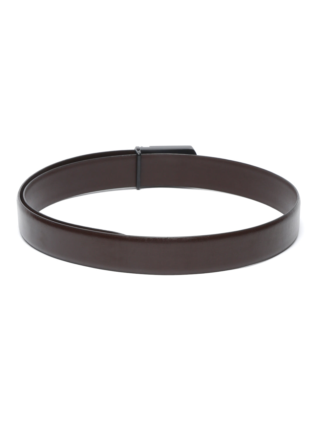 Men's Black Formal Italian Leather Textured Belt For Men