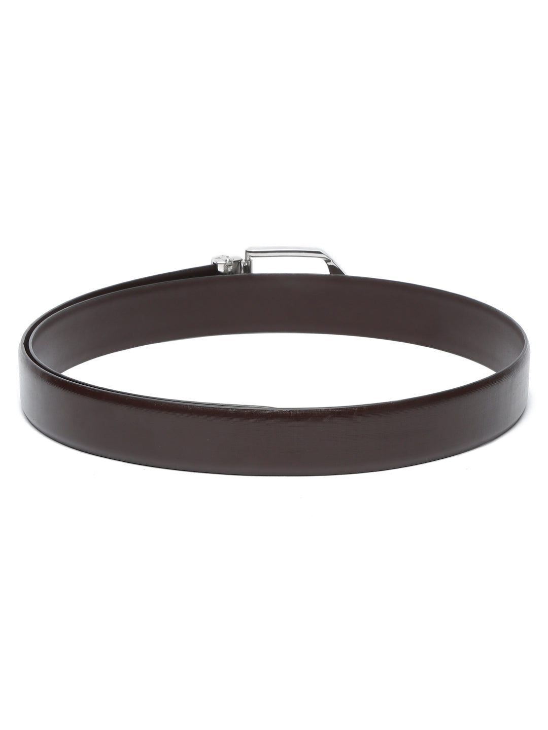 Men's Black Formal Italian Leather Textured Belt For Men