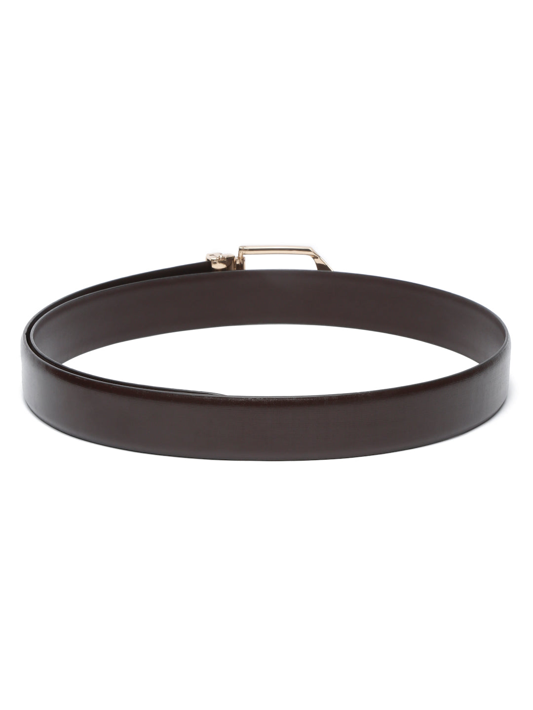 Men's Black Formal Italian Leather Textured Belt For Men