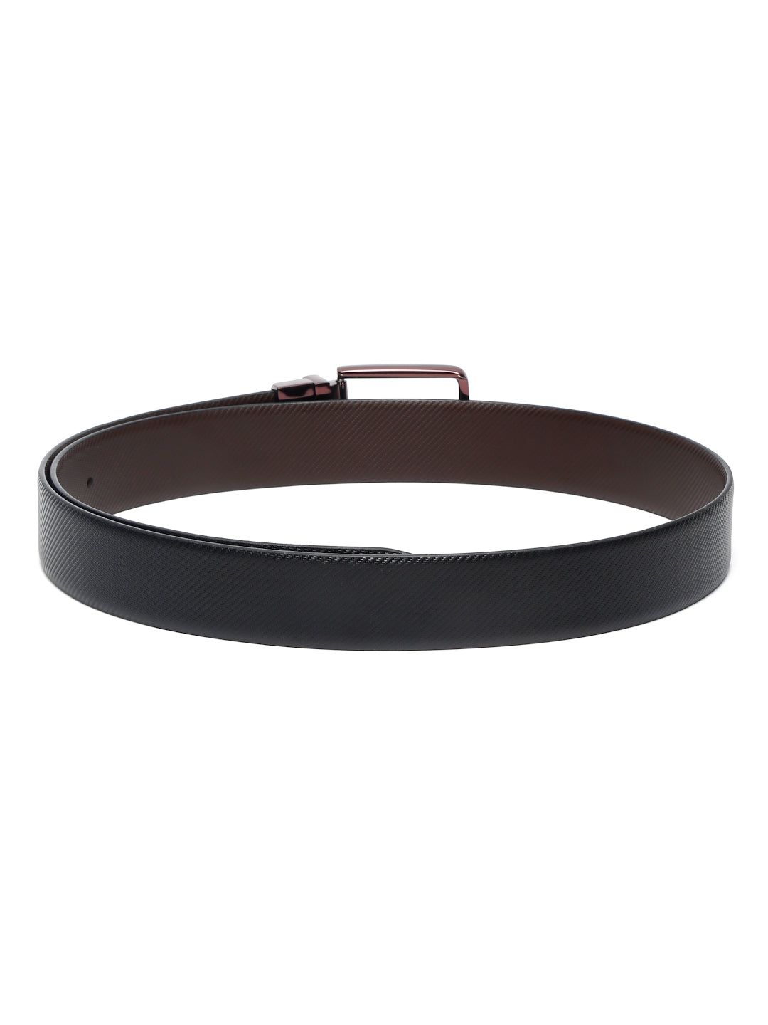 Men'S Black & Brown Formal Italian Leather Reversible Belt For Men