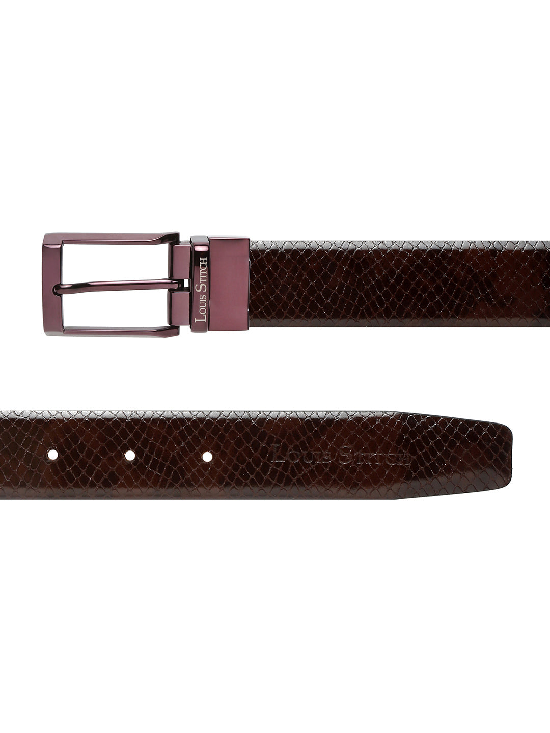 Handcrafted Spanish Leather Reversible Belt For Men