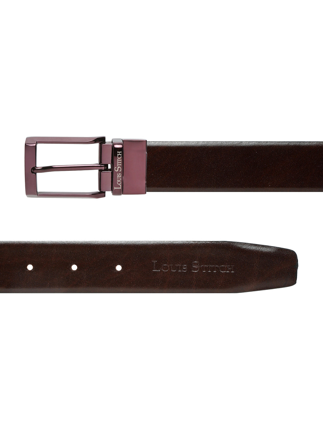 Handcrafted Spanish Leather Reversible Belt For Men