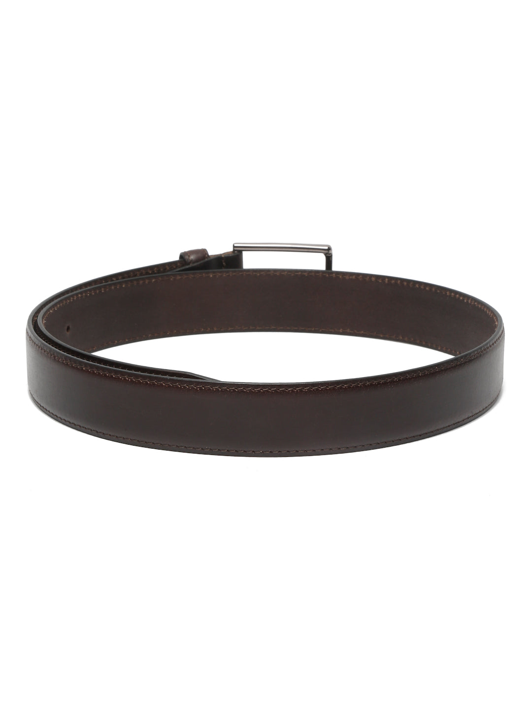 Men's Rust Brown Casual Italian New Buck Leather Belt For Men