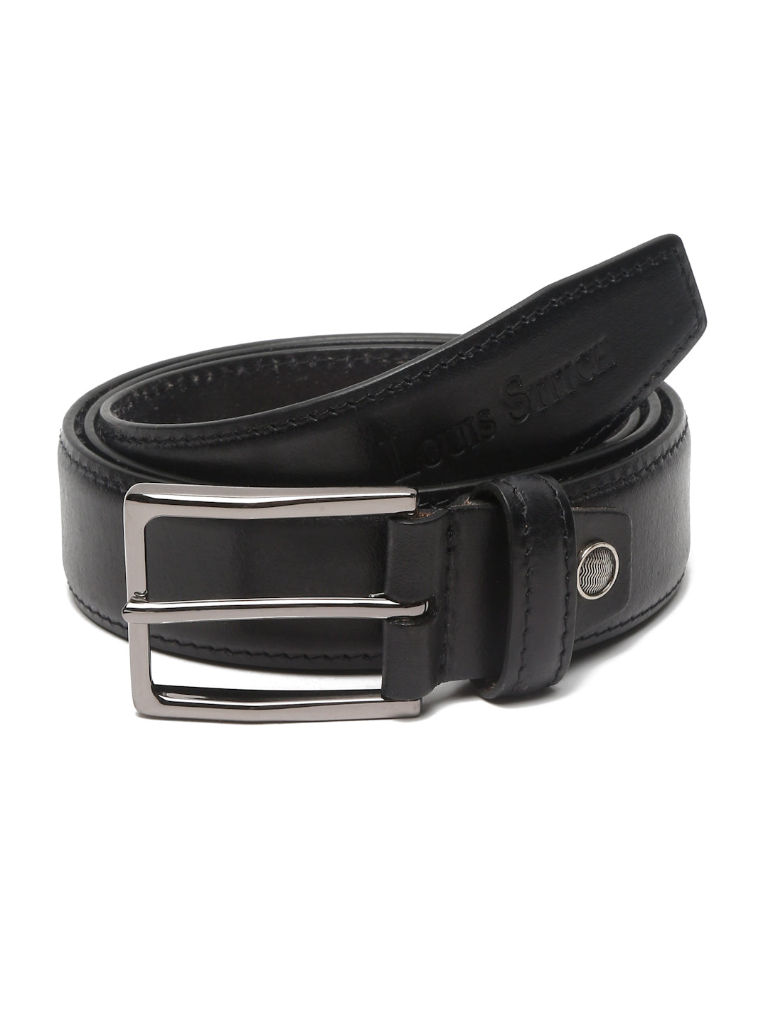 Men's Olive Black Casual Italian New Buck Leather Belt For Men