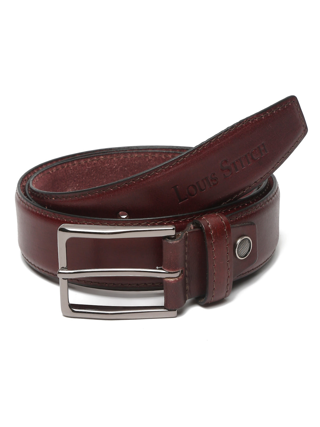 Men's Rosewood Casual Italian New Buck Leather Belt For Men