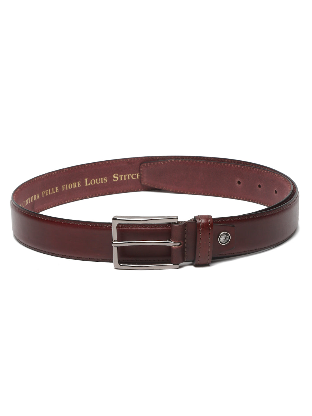 Men's Rosewood Casual Italian New Buck Leather Belt For Men