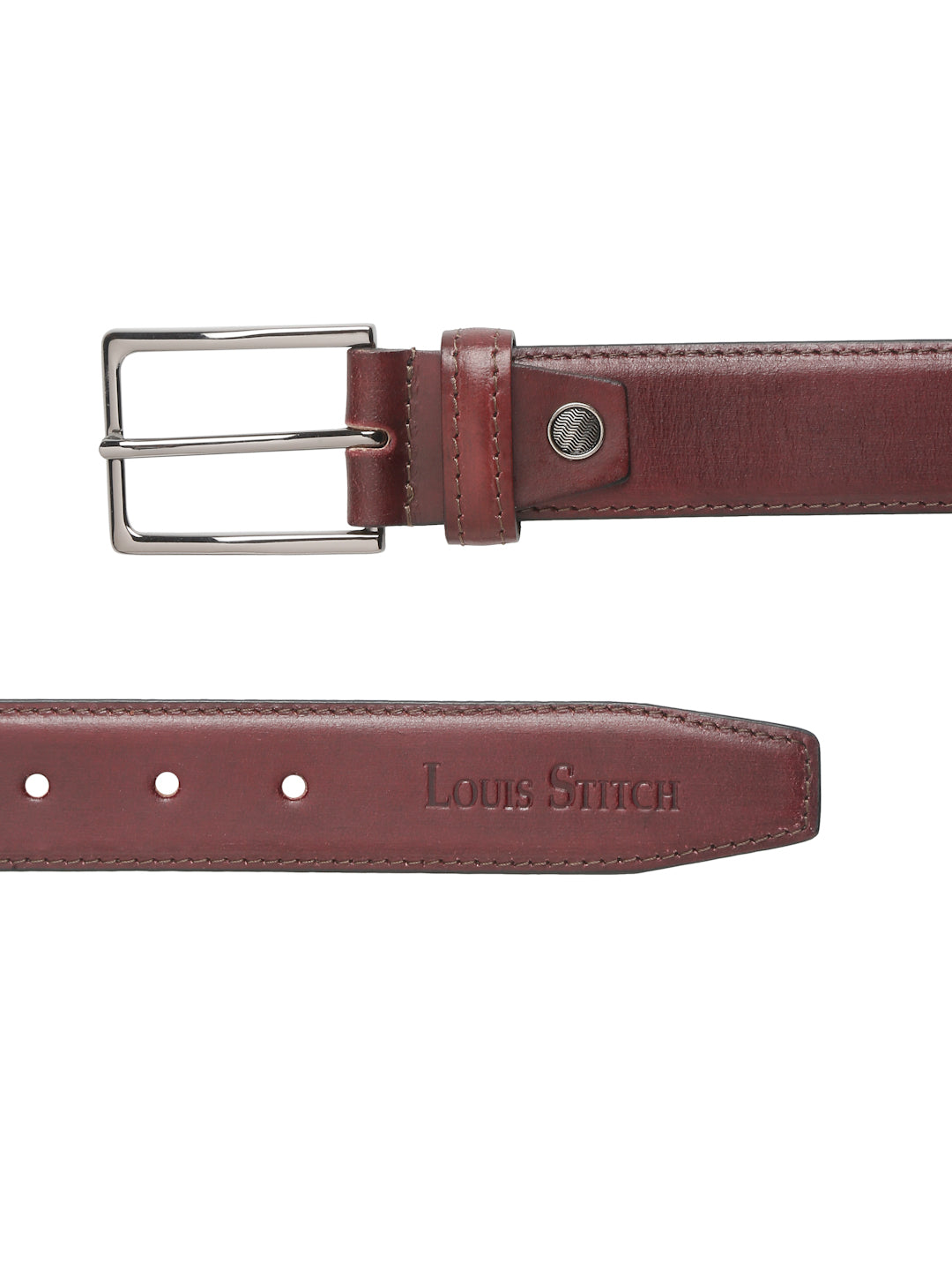 Men's Rosewood Casual Italian New Buck Leather Belt For Men