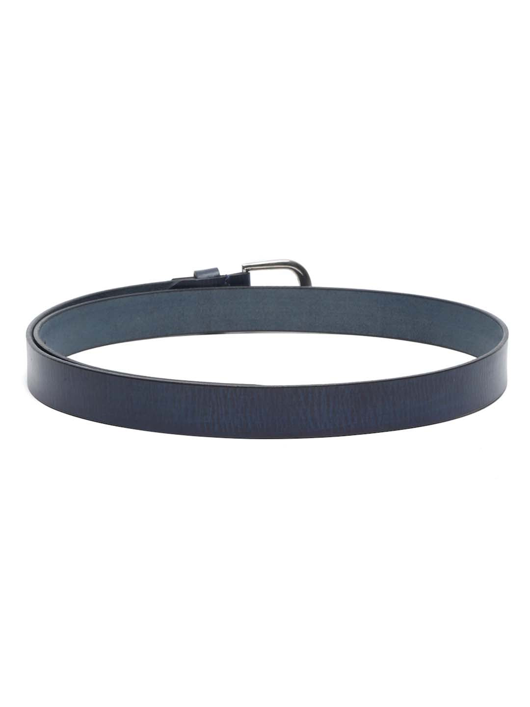 Men's Blue Casual Italian Leather Belt For Men