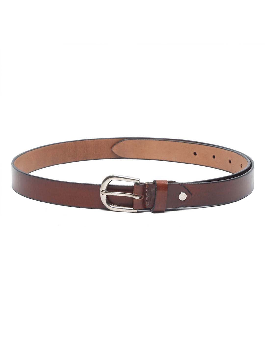 Tan Men's Tan Casual Italian Leather Belt For Men